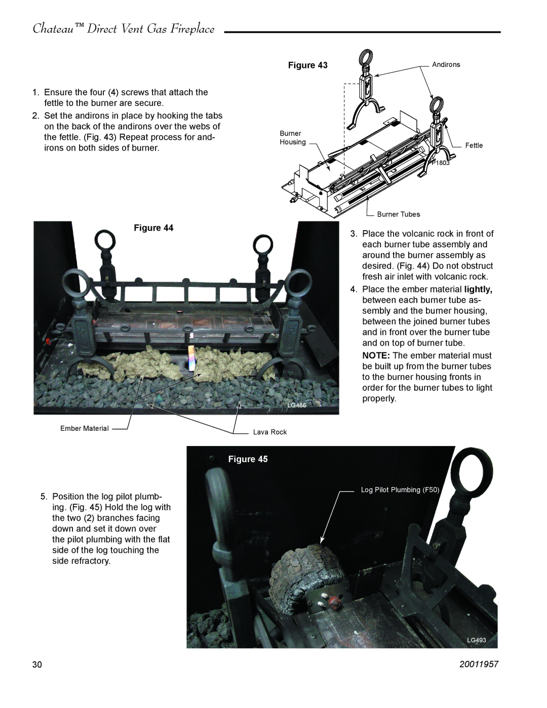 Vermont Casting DTV38s2 installation instructions Log Pilot Plumbing F50 