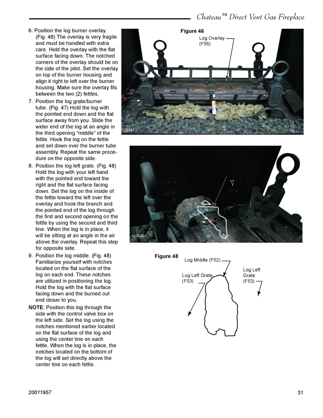 Vermont Casting DTV38s2 installation instructions Overlay is very fragile 