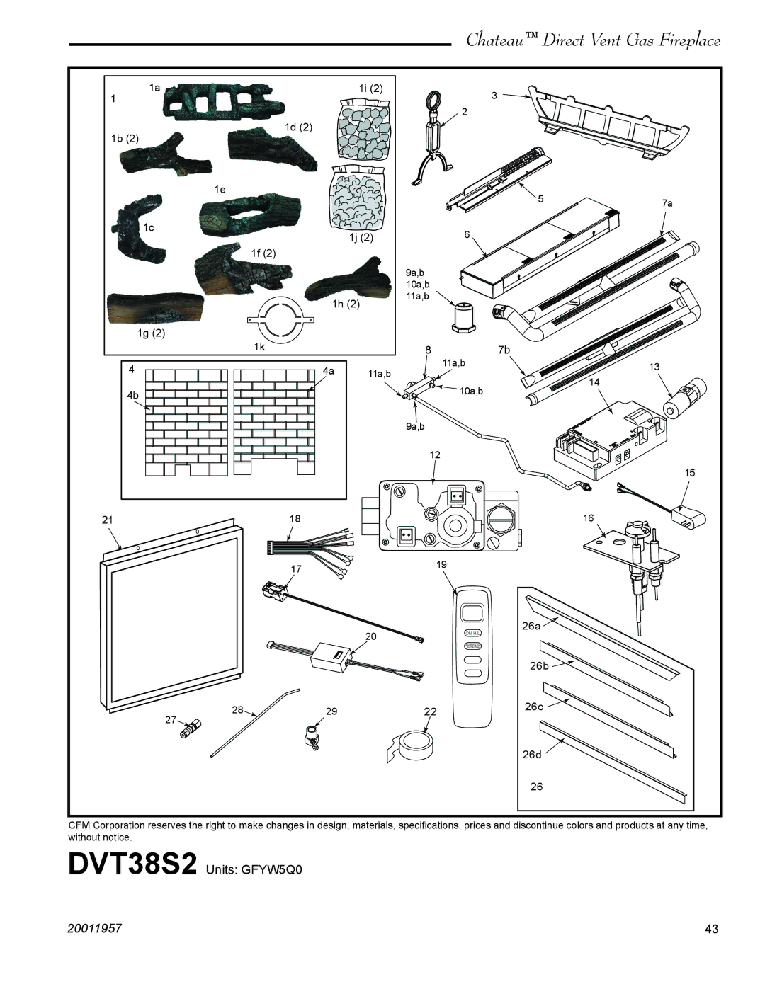 Vermont Casting DTV38s2 installation instructions DVT38S2 Units GFYW5Q0 