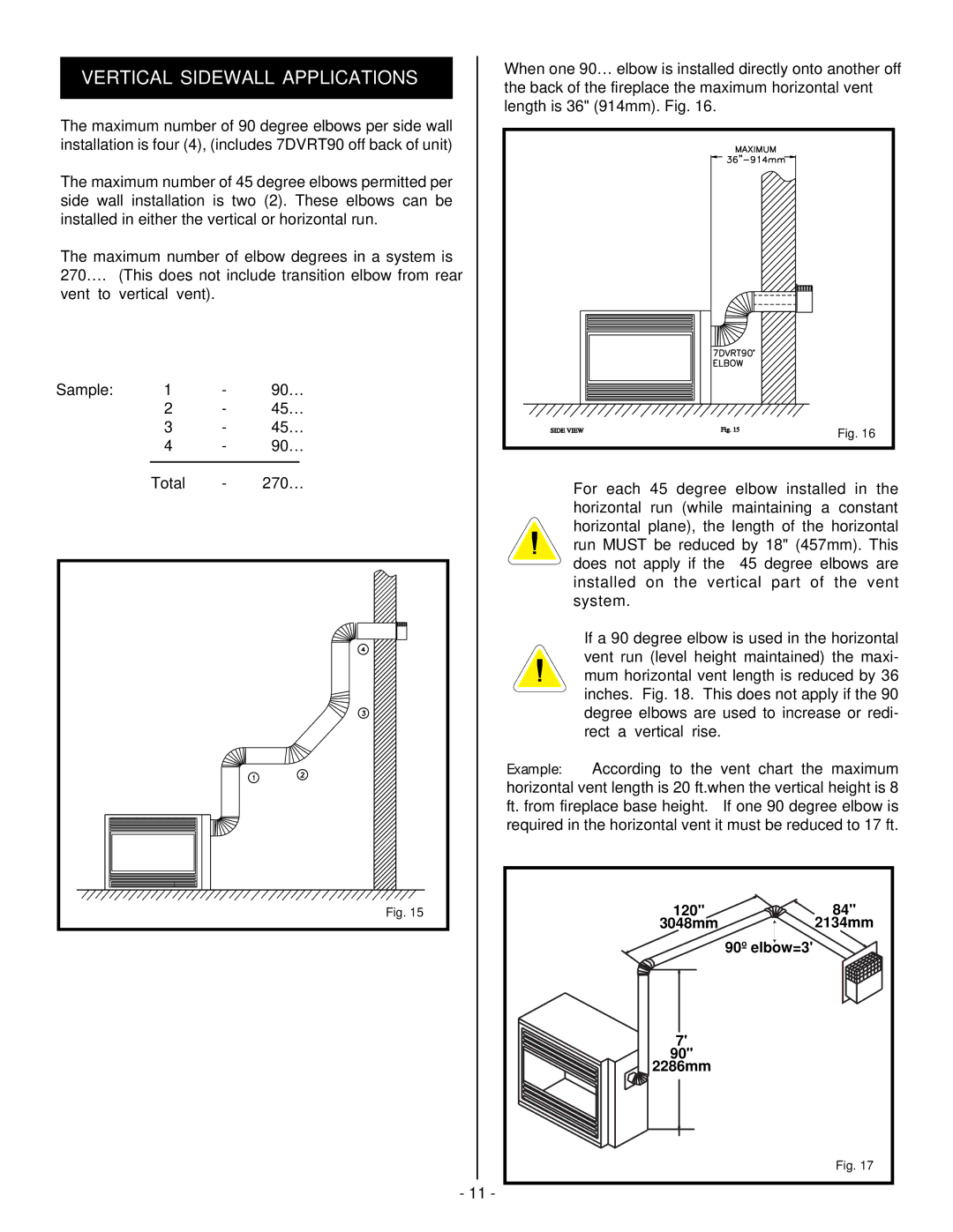 Vermont Casting DVRSR, DVRSL, DVRS3 installation instructions 120 