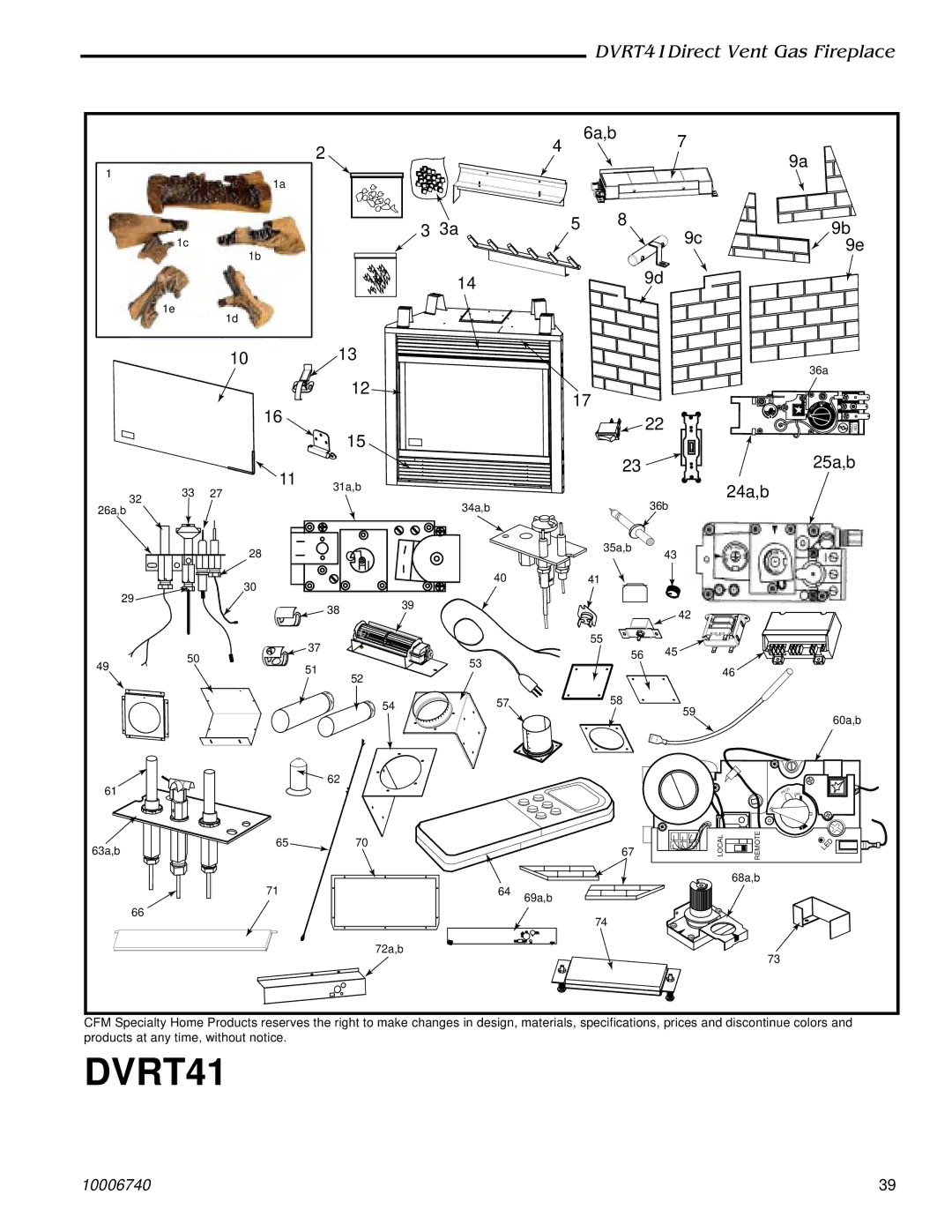 Vermont Casting DVRT41 manual 