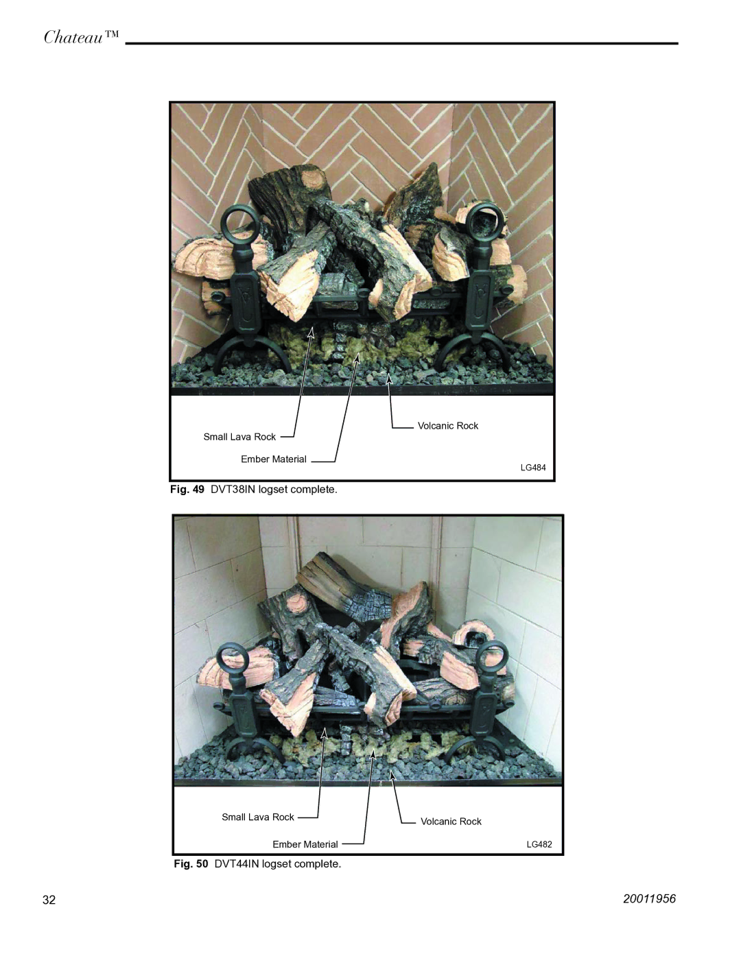 Vermont Casting installation instructions DVT38IN logset complete 