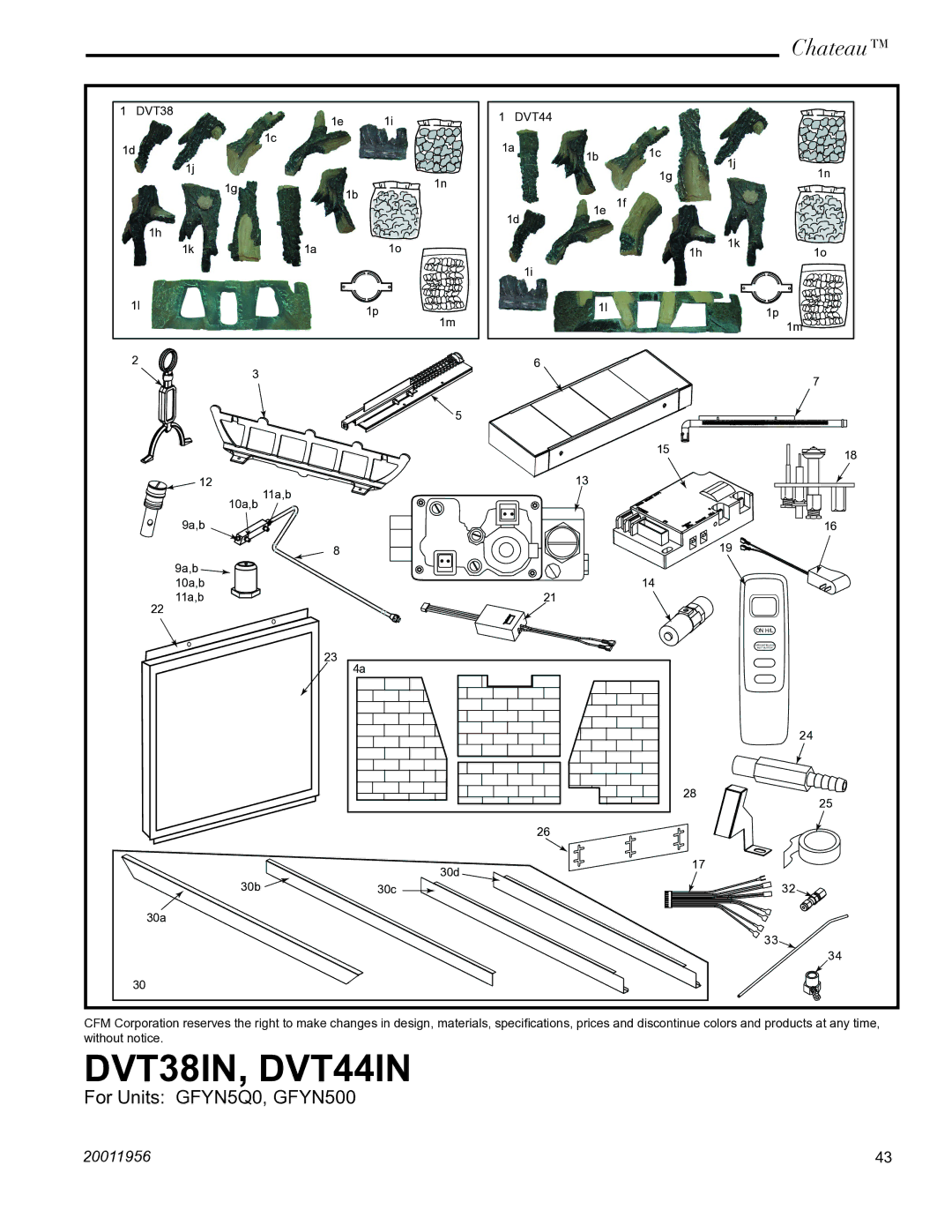 Vermont Casting installation instructions DVT38IN, DVT44IN 