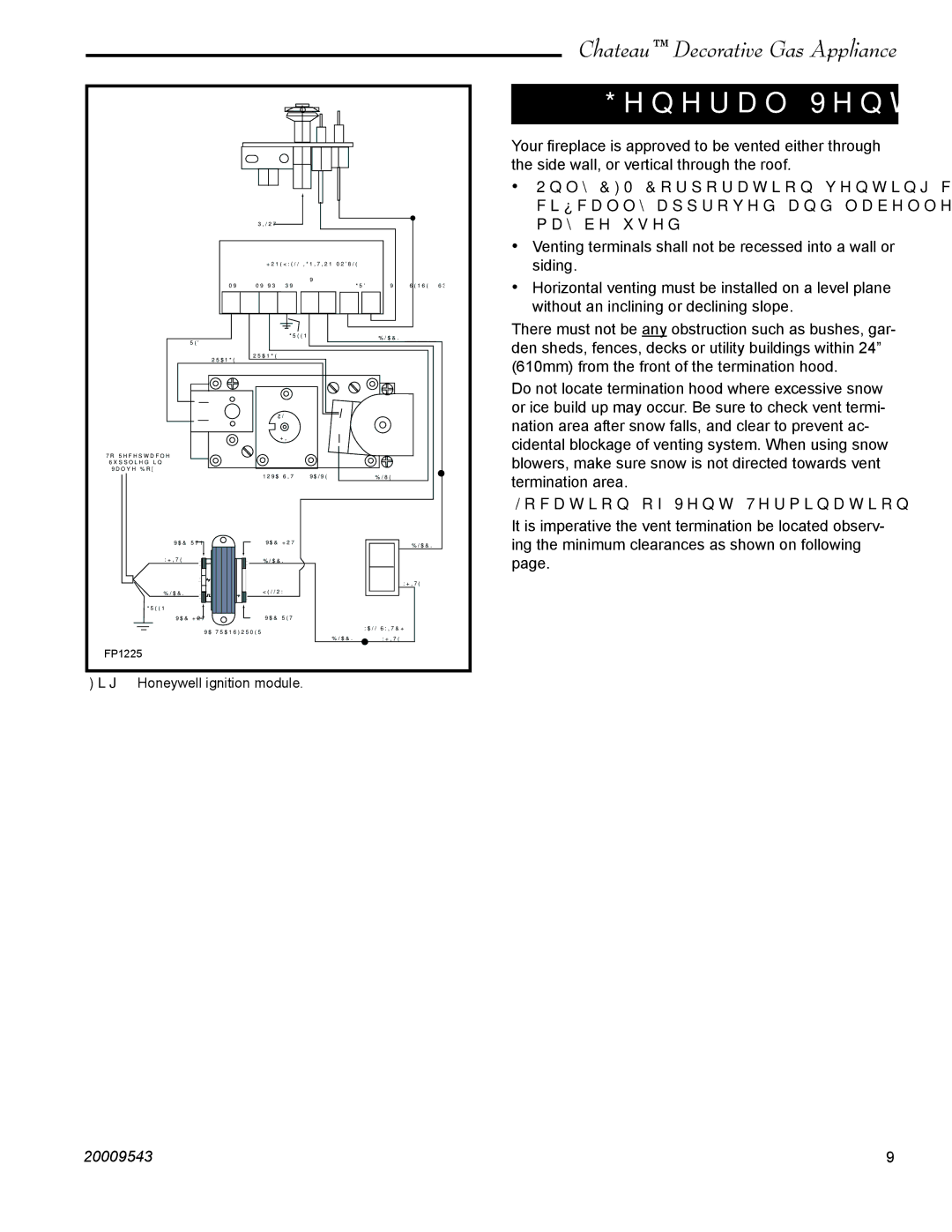 Vermont Casting DVT38S2 installation instructions General Venting, Location of Vent Termination 