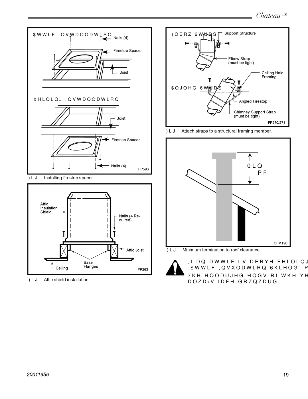 Vermont Casting DVT44 installation instructions Min 610mm 