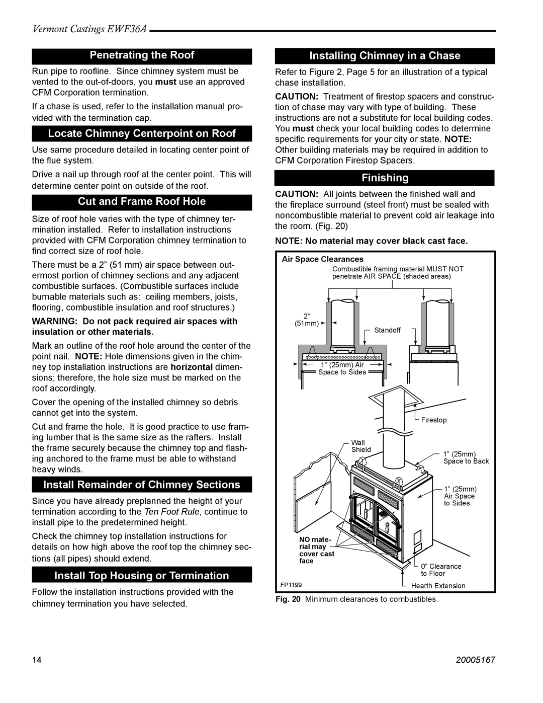 Vermont Casting EWF36 Penetrating the Roof, Locate Chimney Centerpoint on Roof, Cut and Frame Roof Hole, Finishing 