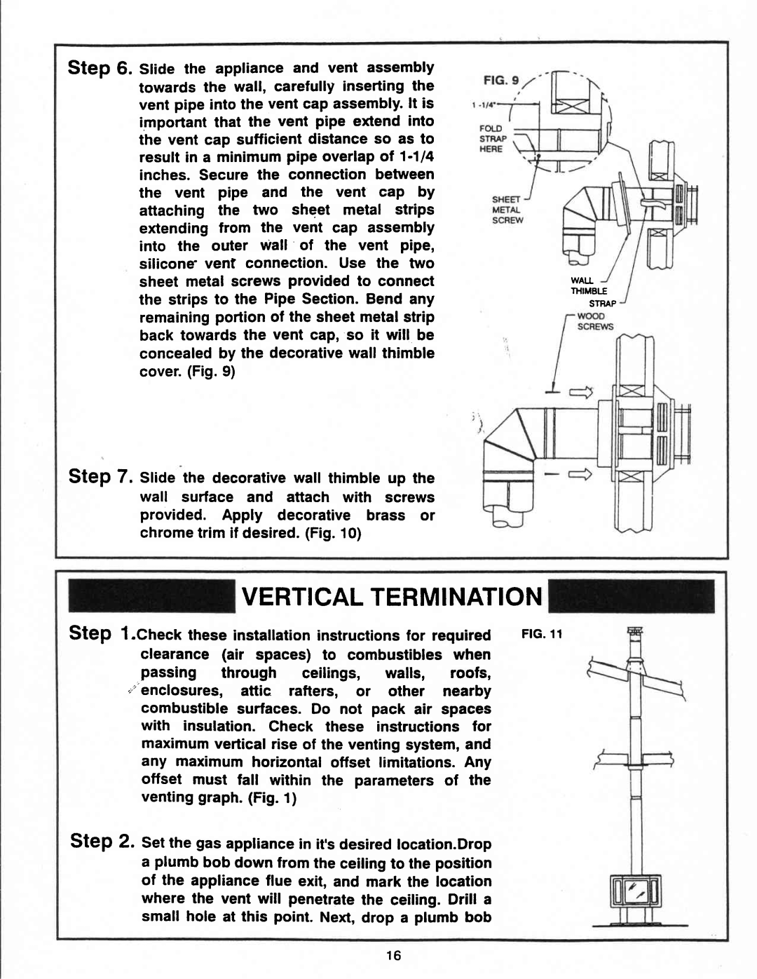 Vermont Casting G600 manual Verticaltermination 