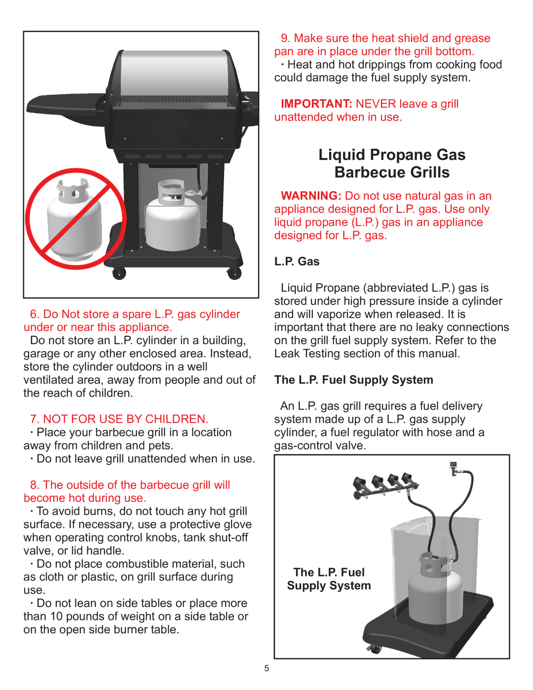 Vermont Casting Gas Grill owner manual Liquid Propane Gas Barbecue Grills 