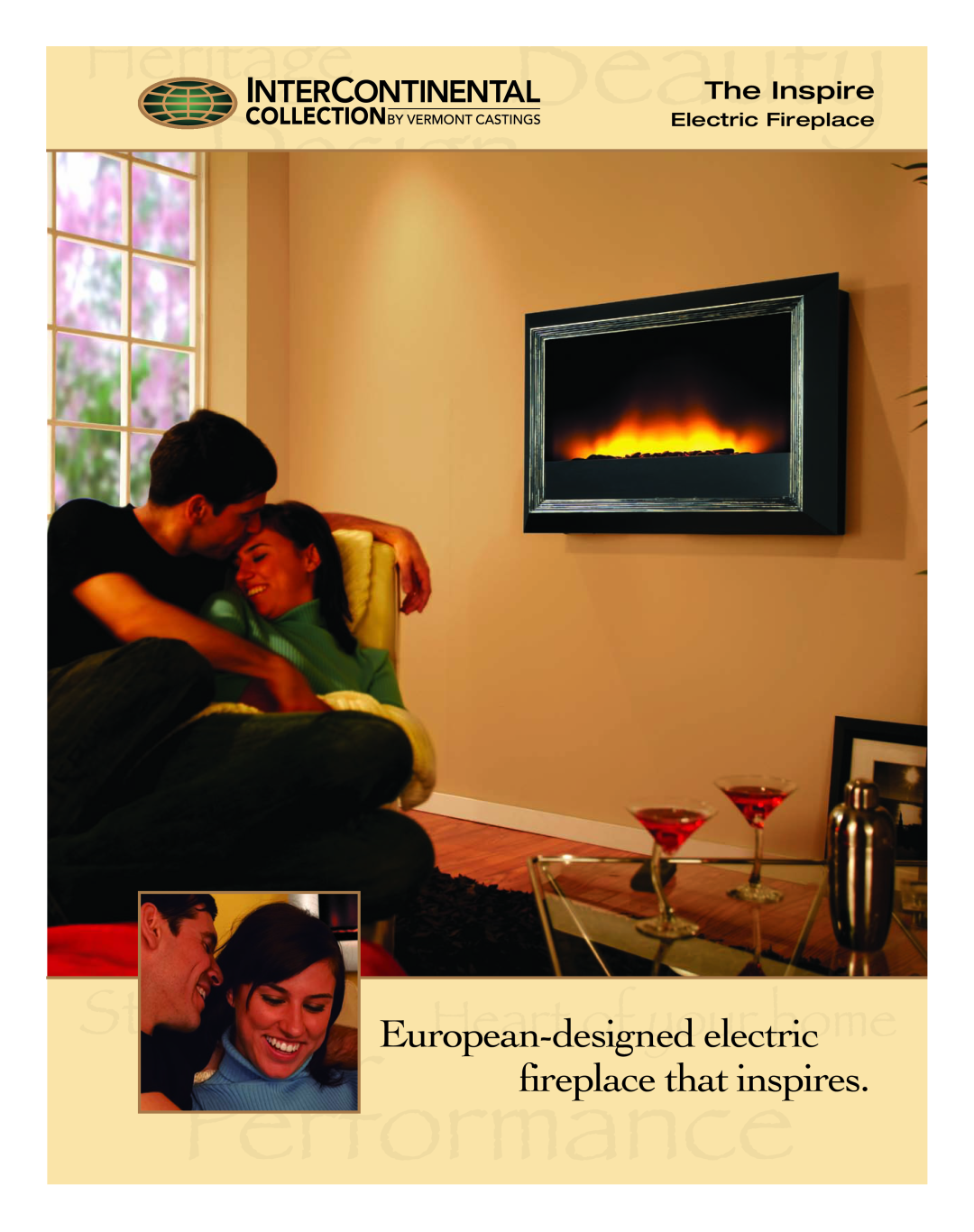 Vermont Casting ICVCEFP01 manual European-designedelectric fireplace that inspires, The Inspire, Electric Fireplace 