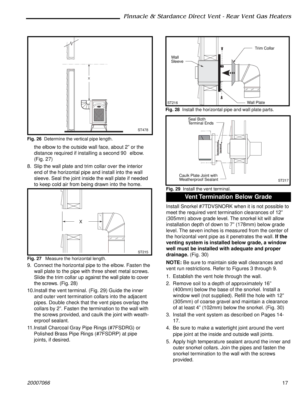 Vermont Casting 4070, SDVR, PDV20: 3920, 4075, 3930, 3976, 4065, 3970, 3960, 3936, 3926, 4080 Determine the vertical pipe length 