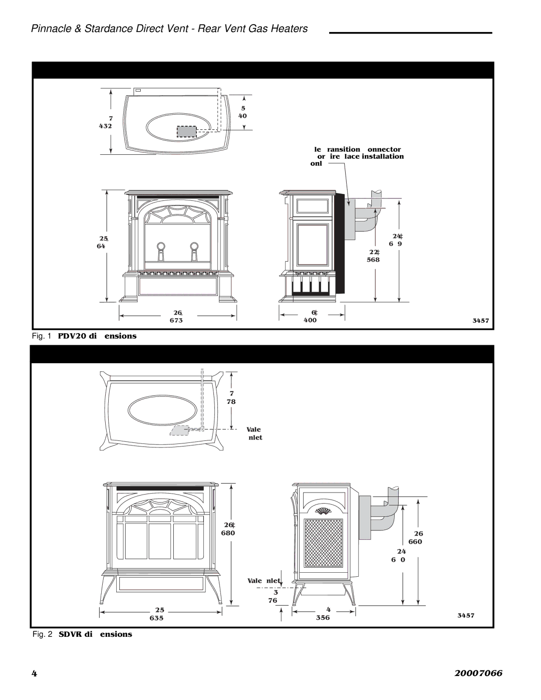 Vermont Casting 4070 Stove Dimensions Pinnacle Direct Vent Gas Heater, Stove Dimensions Stardance Direct Vent Gas Heater 