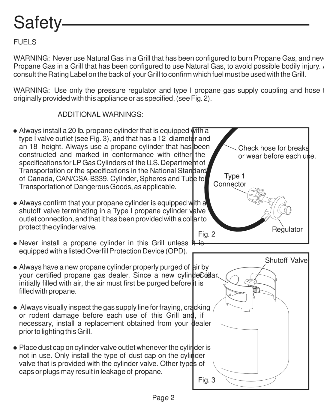 Vermont Casting VCS5027 user manual Fuels Additional Warnings 