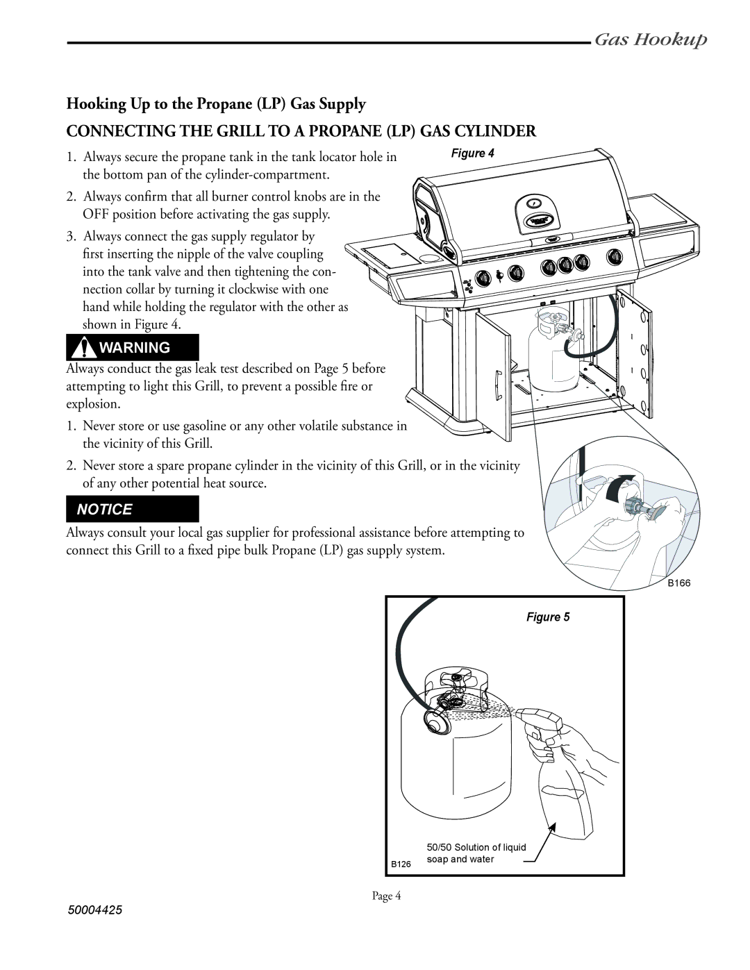 Vermont Casting VM448, VM658, VM508 user manual Gas Hookup, Hooking Up to the Propane LP Gas Supply 