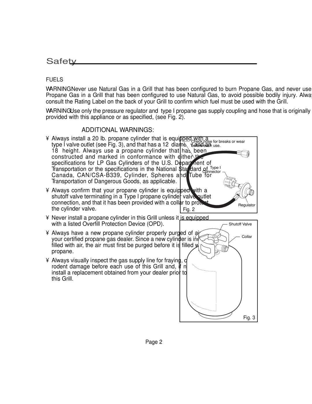 Vermont Casting VM750, VM600, VM450, VM400 user manual Additional Warnings, Fuels 