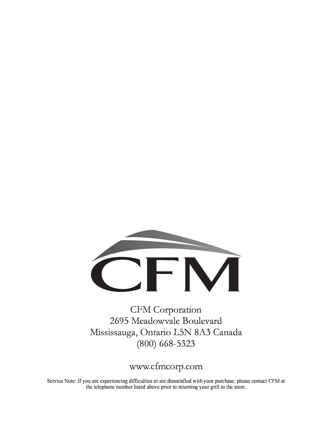 Vermont Casting WOOD STOVE owner manual CFM Corporation 2695 Meadowvale Boulevard, Mississauga, Ontario L5N 8A3 Canada 