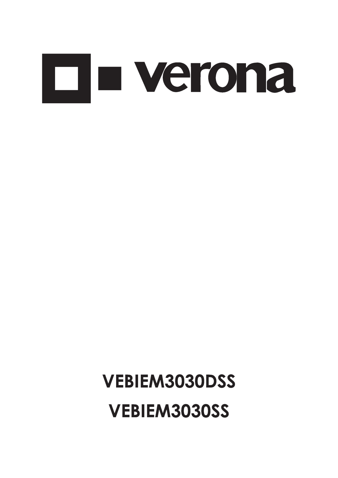 Verona VEBIEM3030DSS manual VEBIEM3030SS 