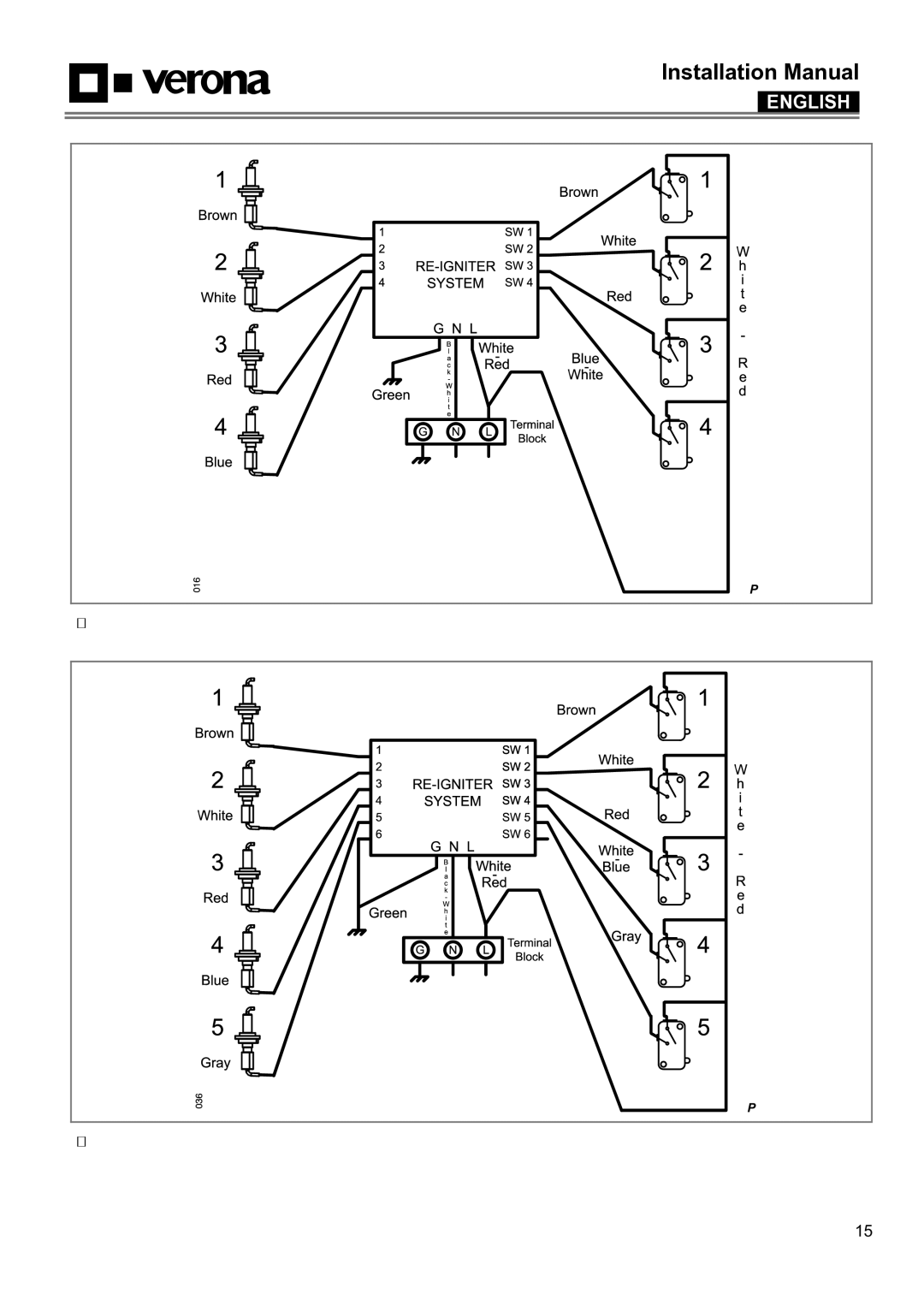 Verona VECTGMS304SS, VECTGMS365SS manual Wiring diagram 30 wide 