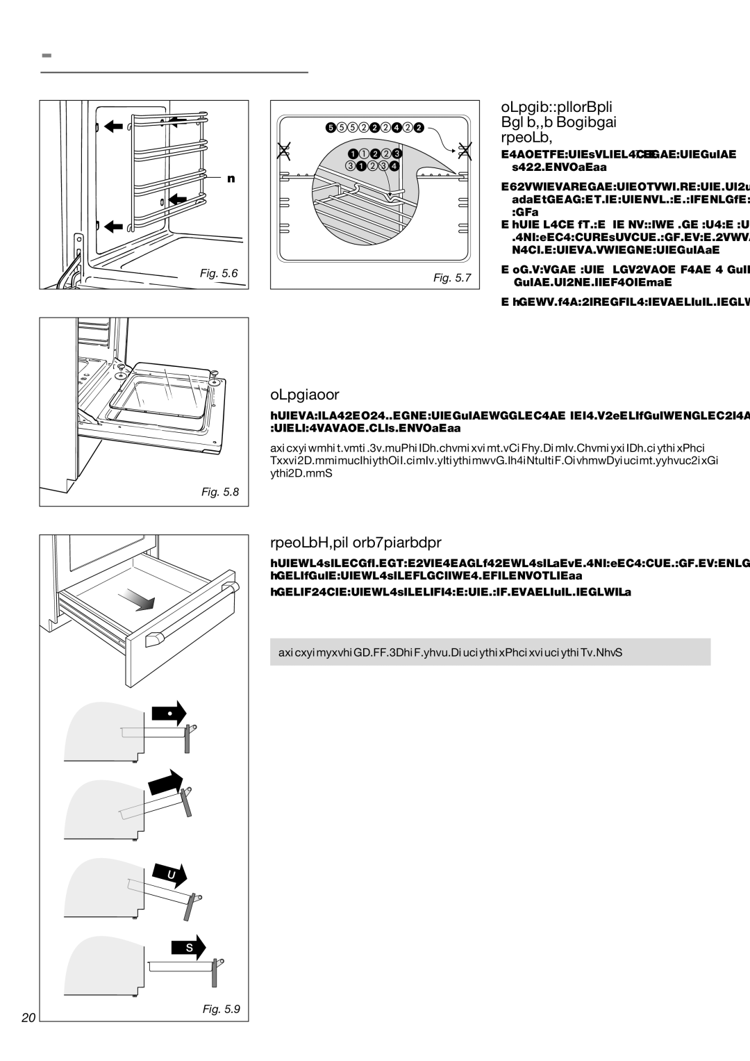 Verona VEFSGG 244 warranty Oven Accessories Installation Removal, Oven Door, REMOVABLE STORAGE Drawer 