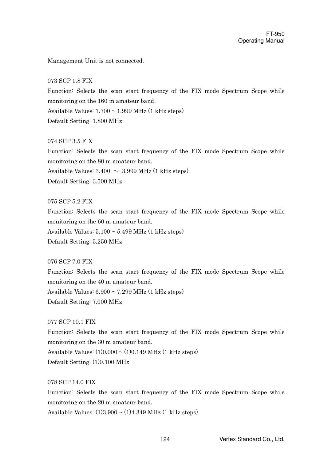 Vertex Standard FT-950 manual 124 