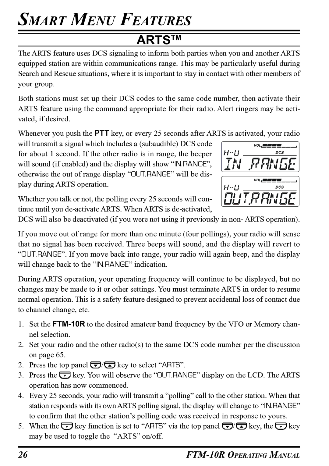 Vertex Standard FTM-10R manual Artstm 