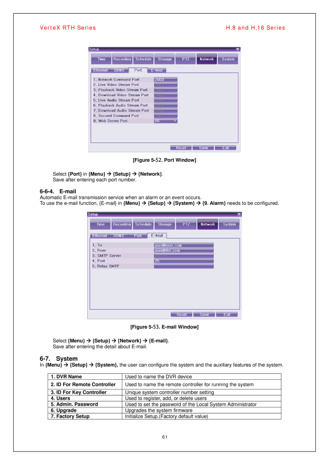 Vertex Standard H.8, H.16 manual System, Mail 