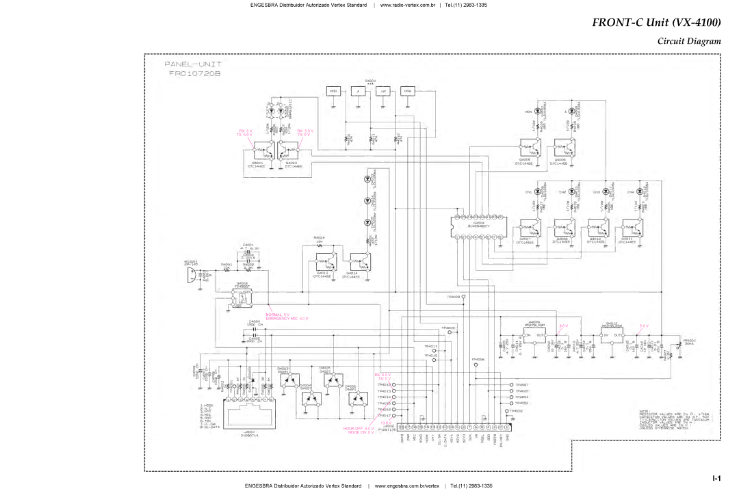 Vertex Standard VX-4200 service manual FRONT-C Unit 