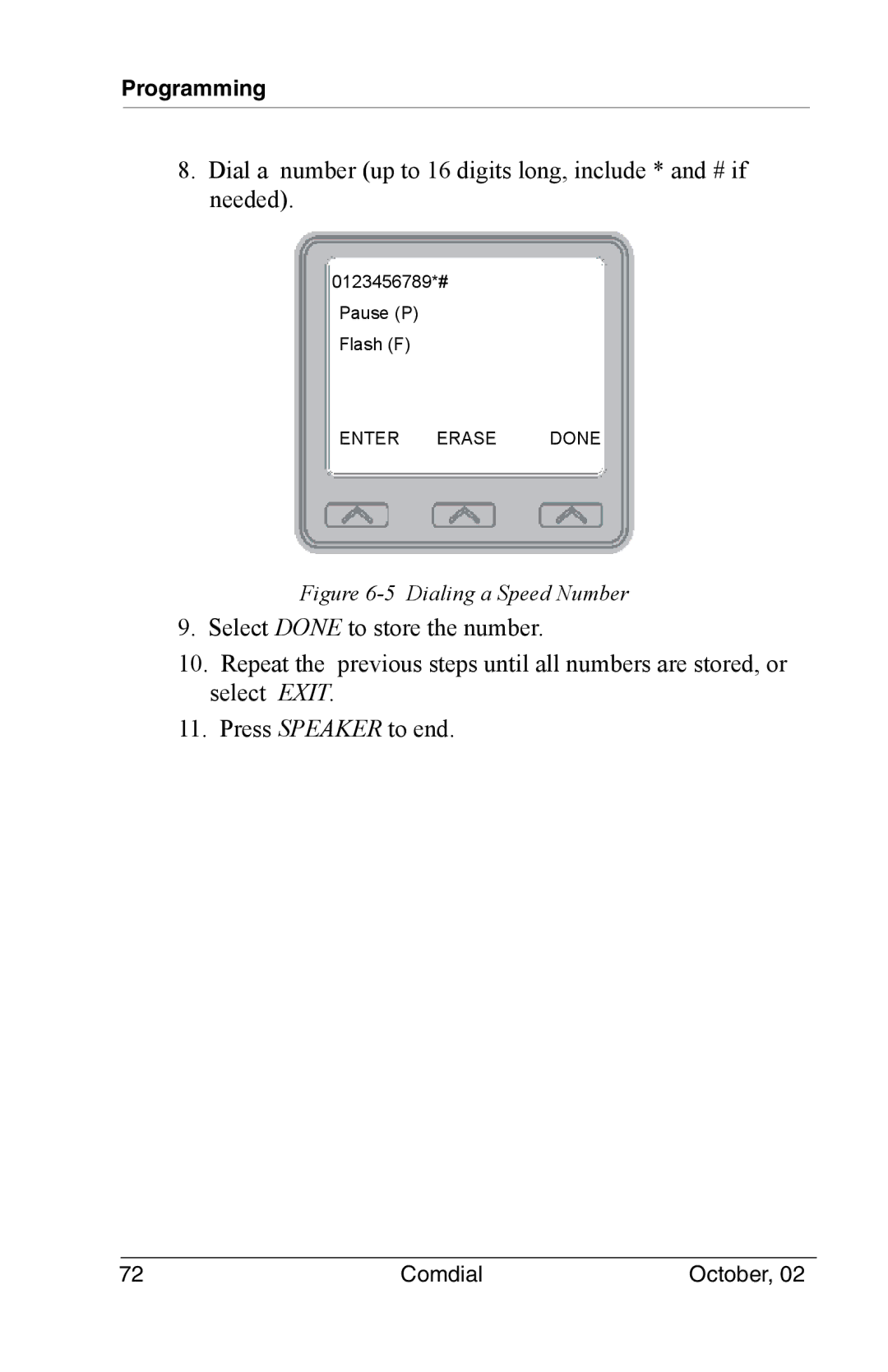 Vertical Communications 8012S manual Dialing a Speed Number 