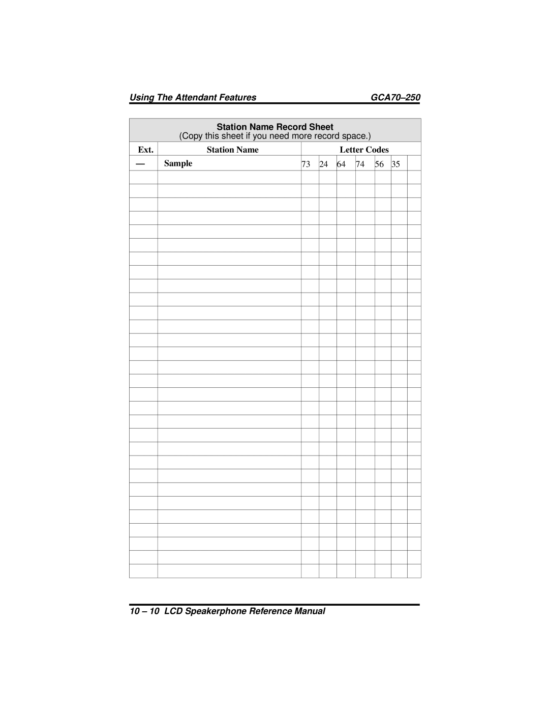 Vertical Communications 8312S, 8324S, 8324F manual 10 10 LCD Speakerphone Reference Manual 