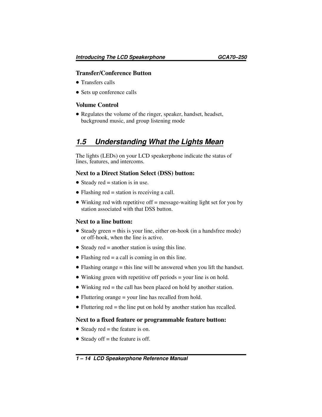 Vertical Communications 8324F, 8312S, 8324S manual Understanding What the Lights Mean, Volume Control 