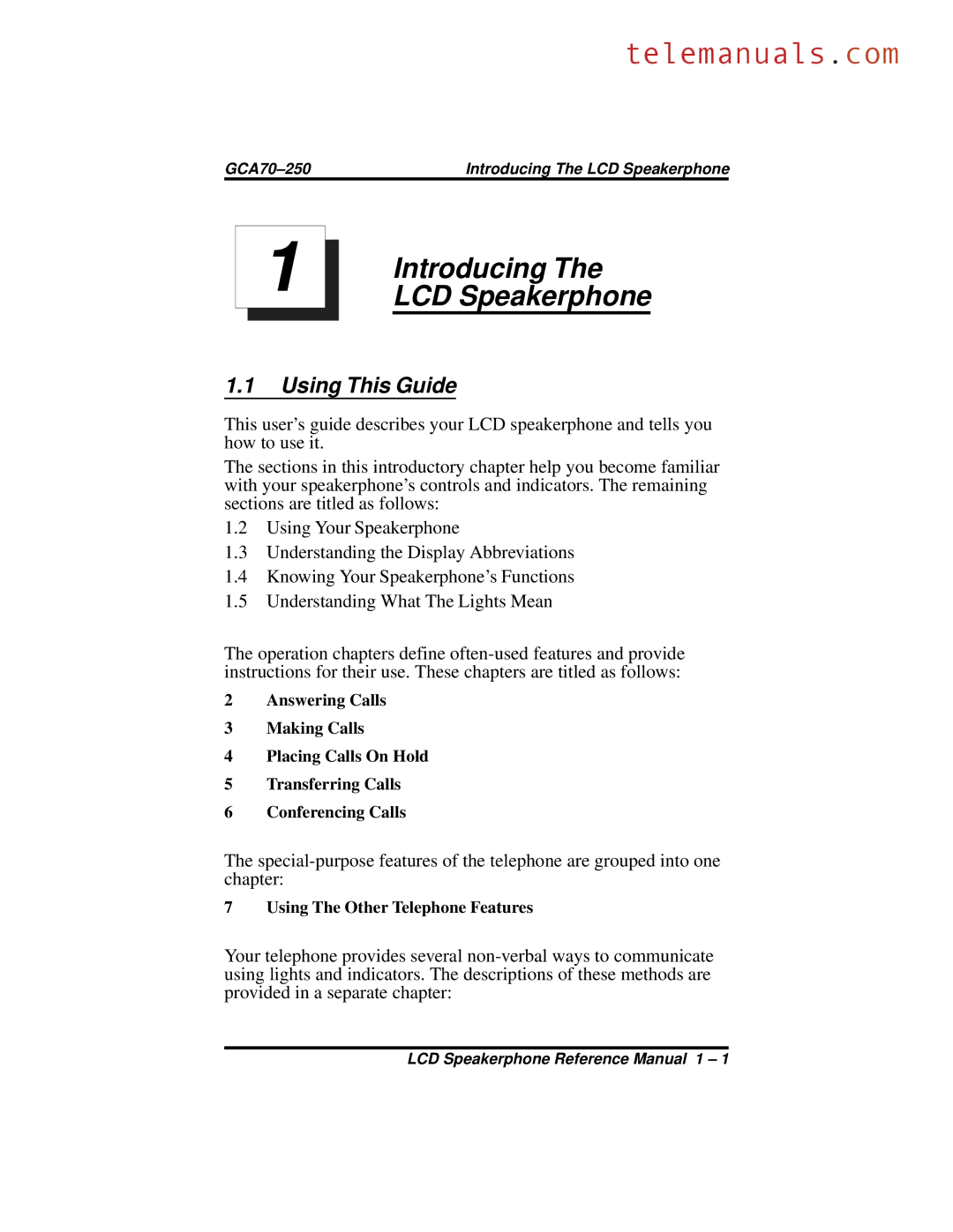 Vertical Communications 8324S, 8312S, 8324F manual LCD Speakerphone, Using This Guide 