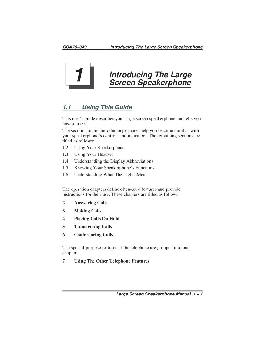 Vertical Communications 8412F, 8412S manual Introducing The Large, Screen Speakerphone, Using This Guide 