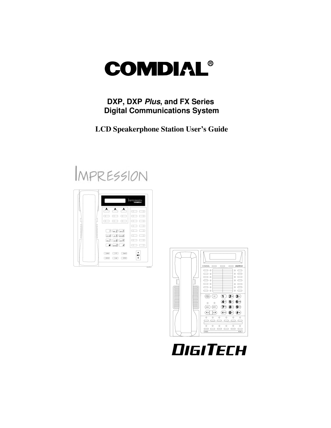 Vertical Communications and FX Series manual LCD Speakerphone Station User’s Guide 