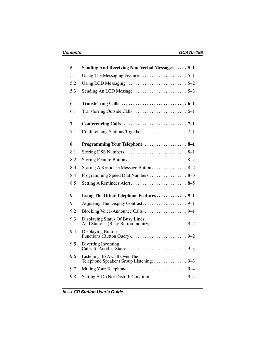 Vertical Communications and FX Series Sending And Receiving Non-Verbal Messages, Transferring Calls, Conferencing Calls 