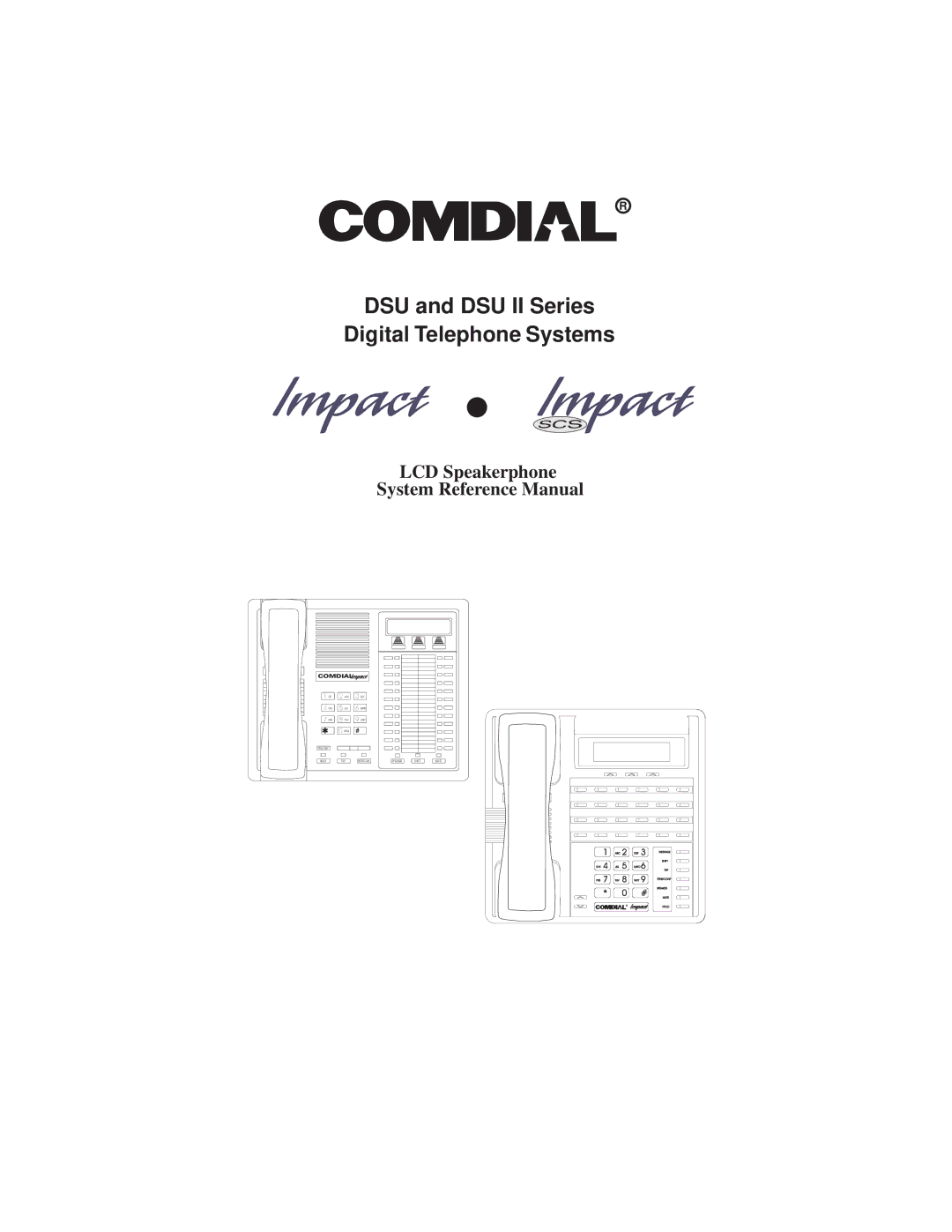 Vertical Communications manual DSU and DSU II Series Digital Telephone Systems 