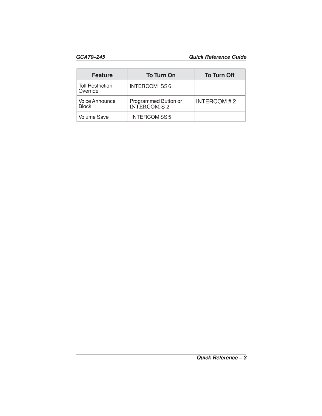 Vertical Communications DSU and DSU II manual Intercom # 