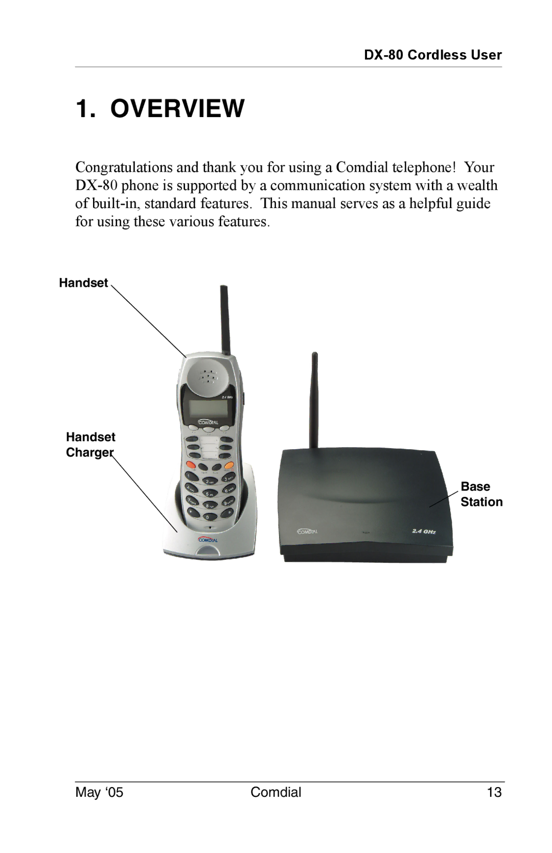 Vertical Communications DX-80 manual Overview 