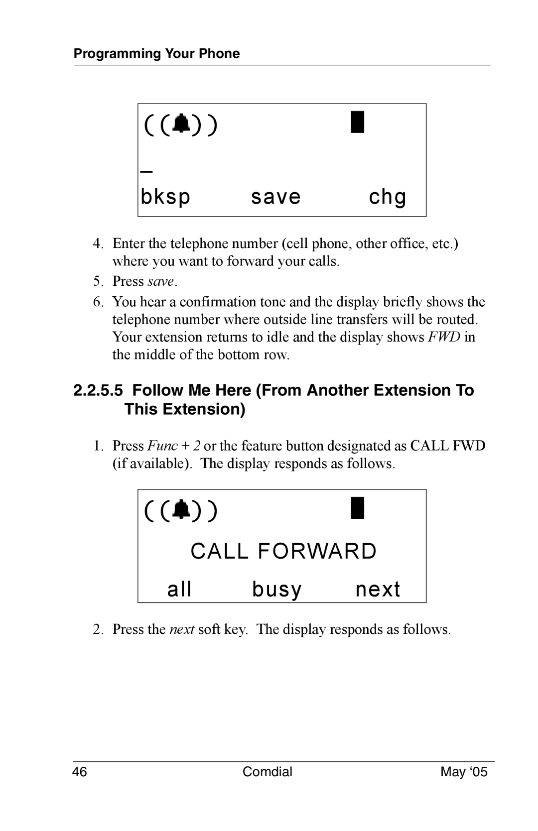 Vertical Communications DX-80 manual Follow Me Here From Another Extension To This Extension 