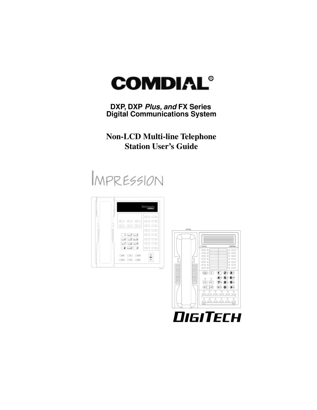 Vertical Communications FX, DXP Plus manual Non-LCD Multi-line Telephone Station User’s Guide 