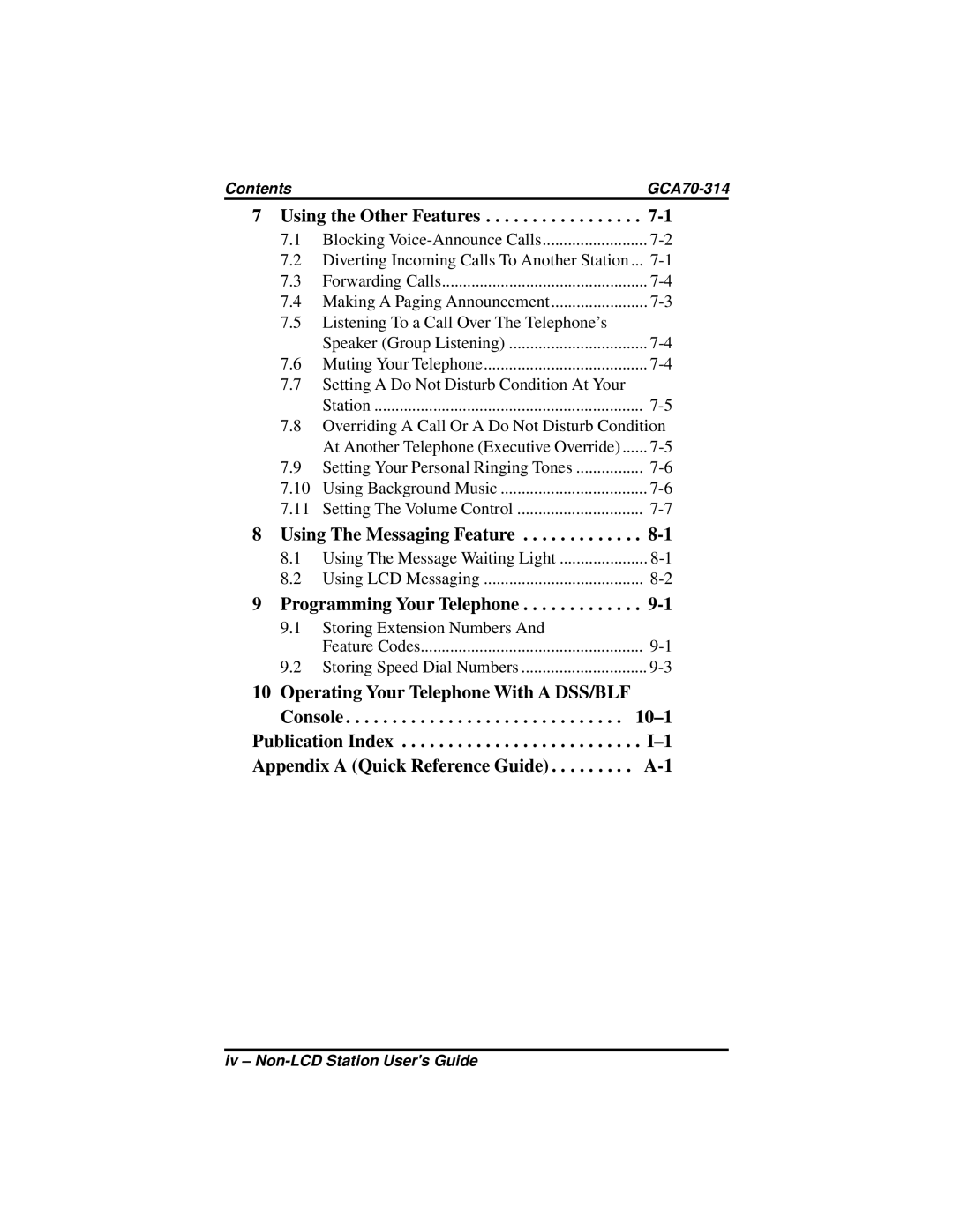 Vertical Communications DXP Plus, FX manual Using The Messaging Feature 