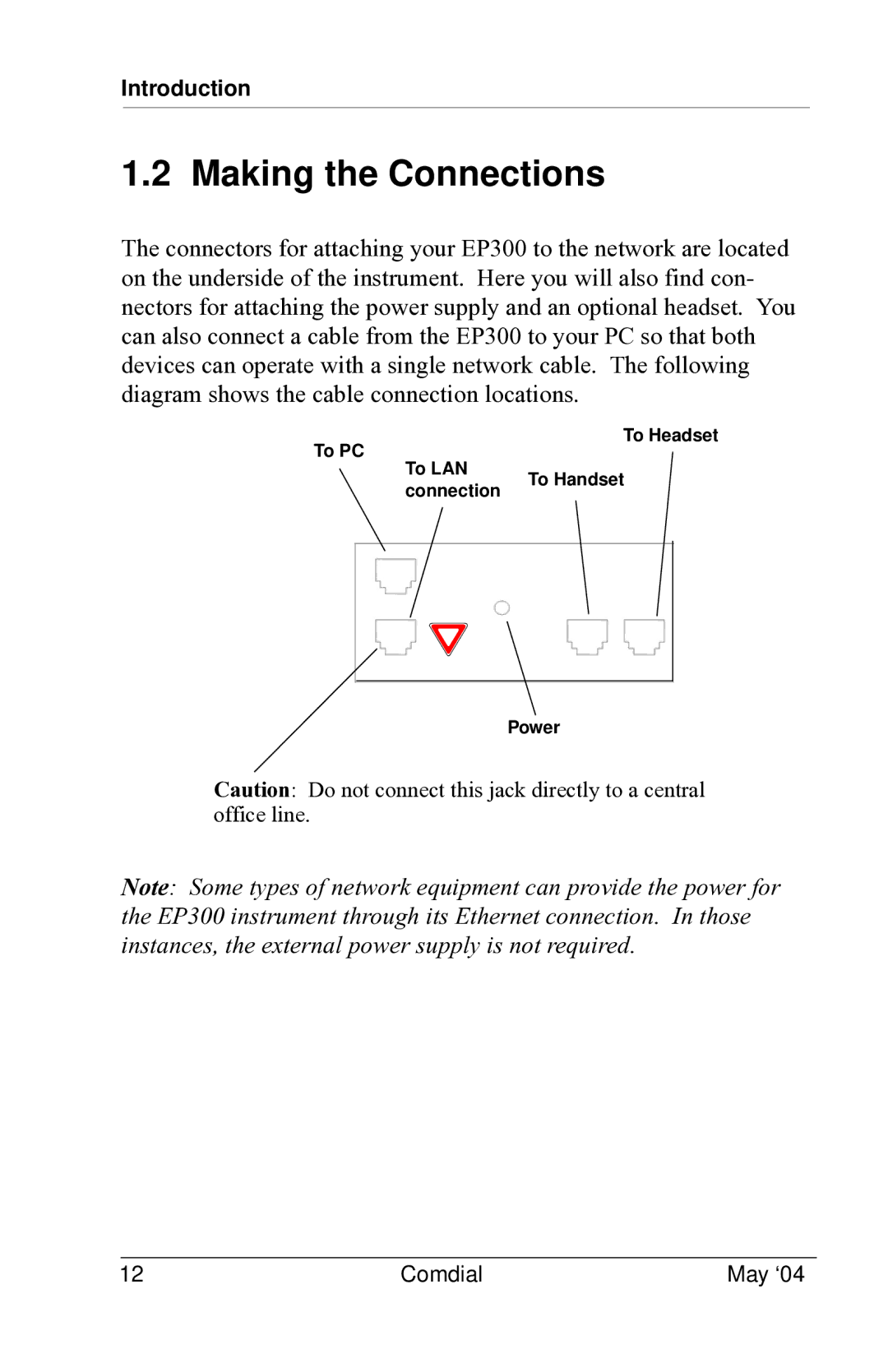 Vertical Communications MP5000 manual Making the Connections 