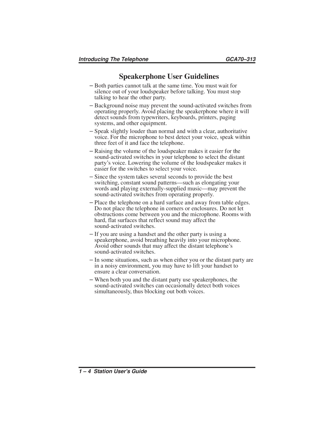 Vertical Communications SCS 8212N, 8124S, 8112N, 8112S, 8212S manual Speakerphone User Guidelines 