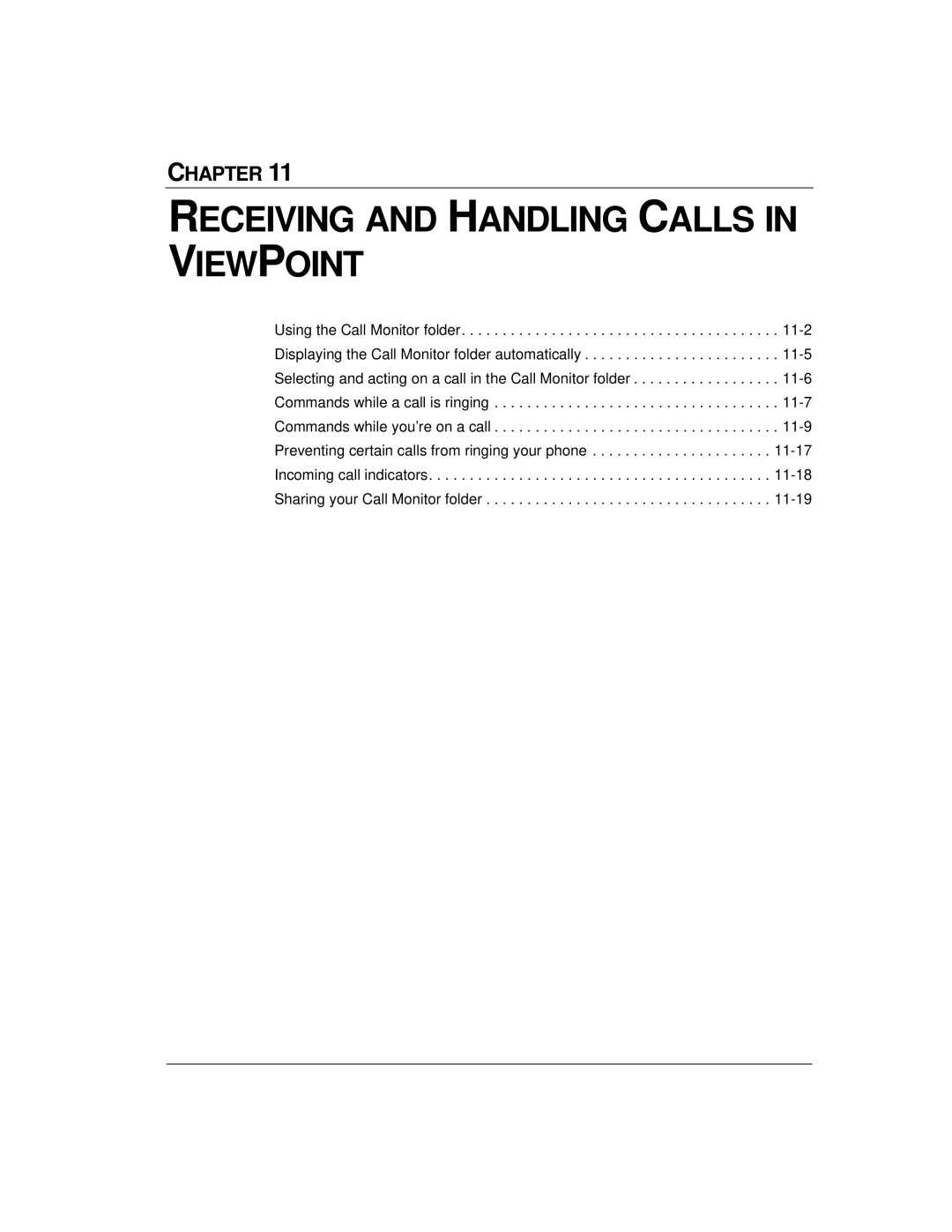 Vertical Communications TeleVantage 7.5 manual Receiving and Handling Calls in Viewpoint 