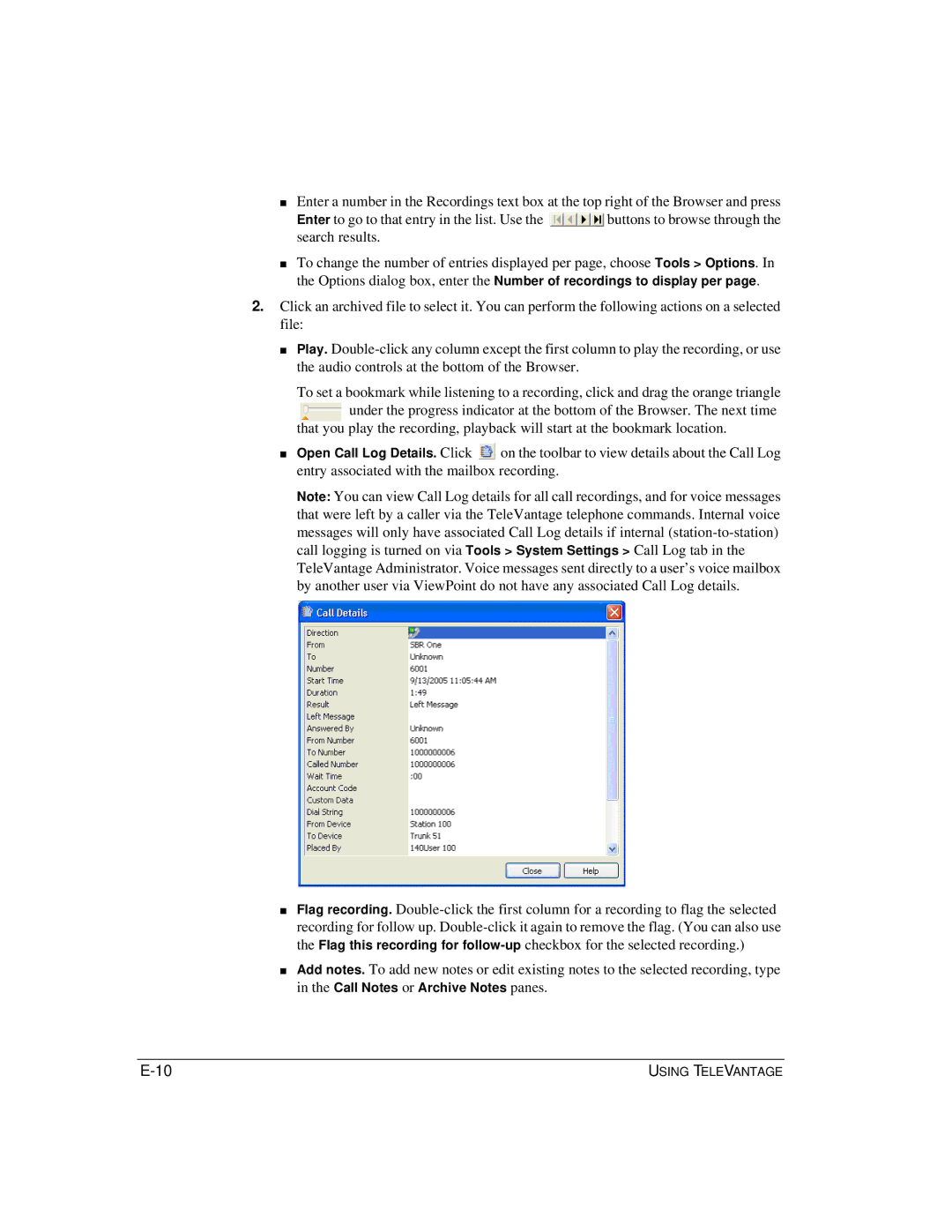 Vertical Communications TeleVantage 7.5 manual Using Televantage 