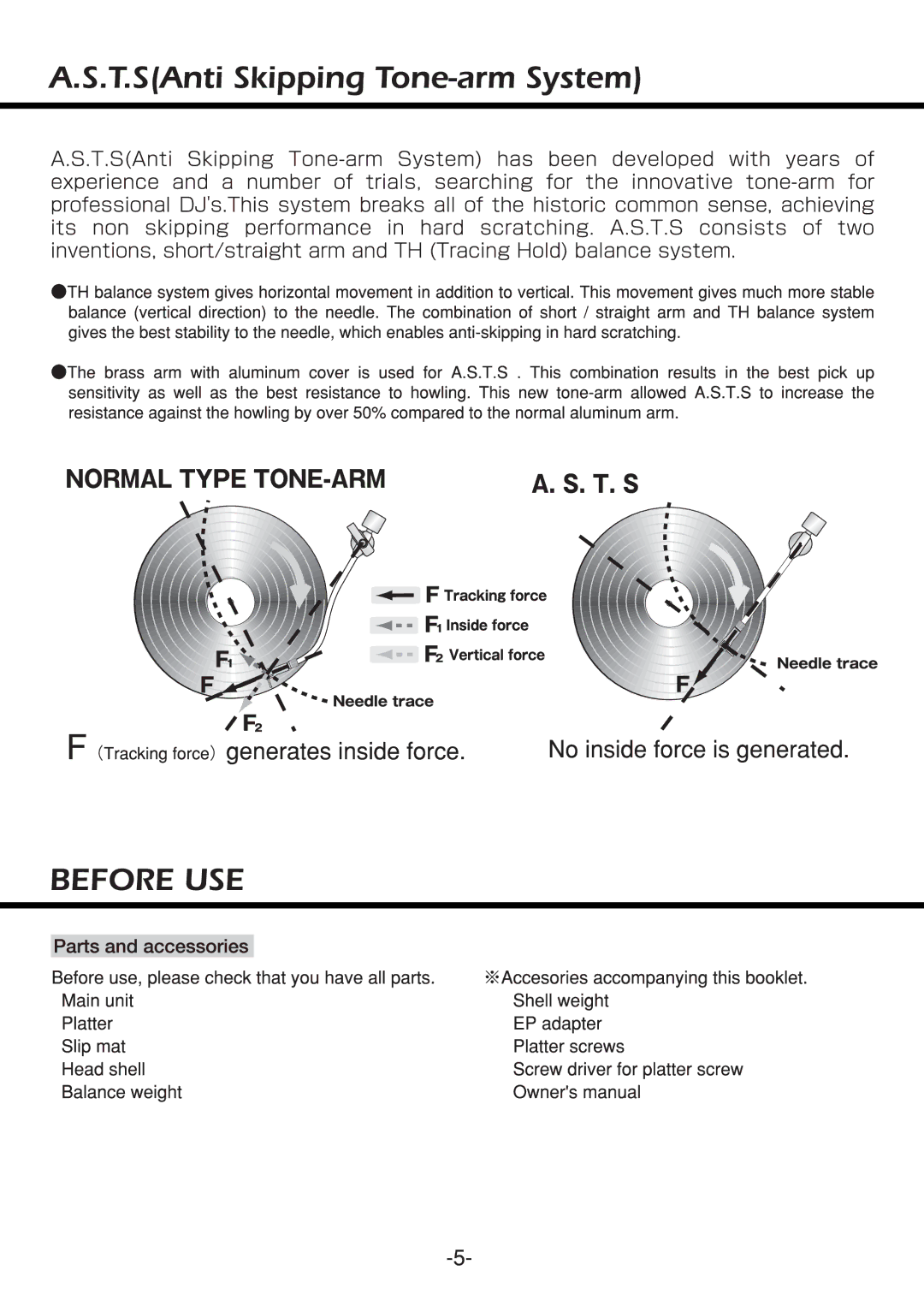 Vestax VOM-QFO LE DX manual 