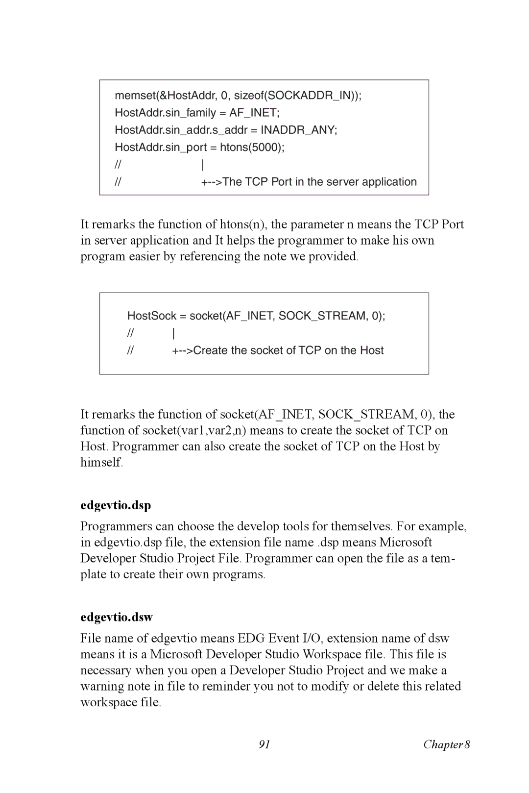 Vicks EDG-4516+, EDG-4508+ user manual Edgevtio.dsp, Edgevtio.dsw 