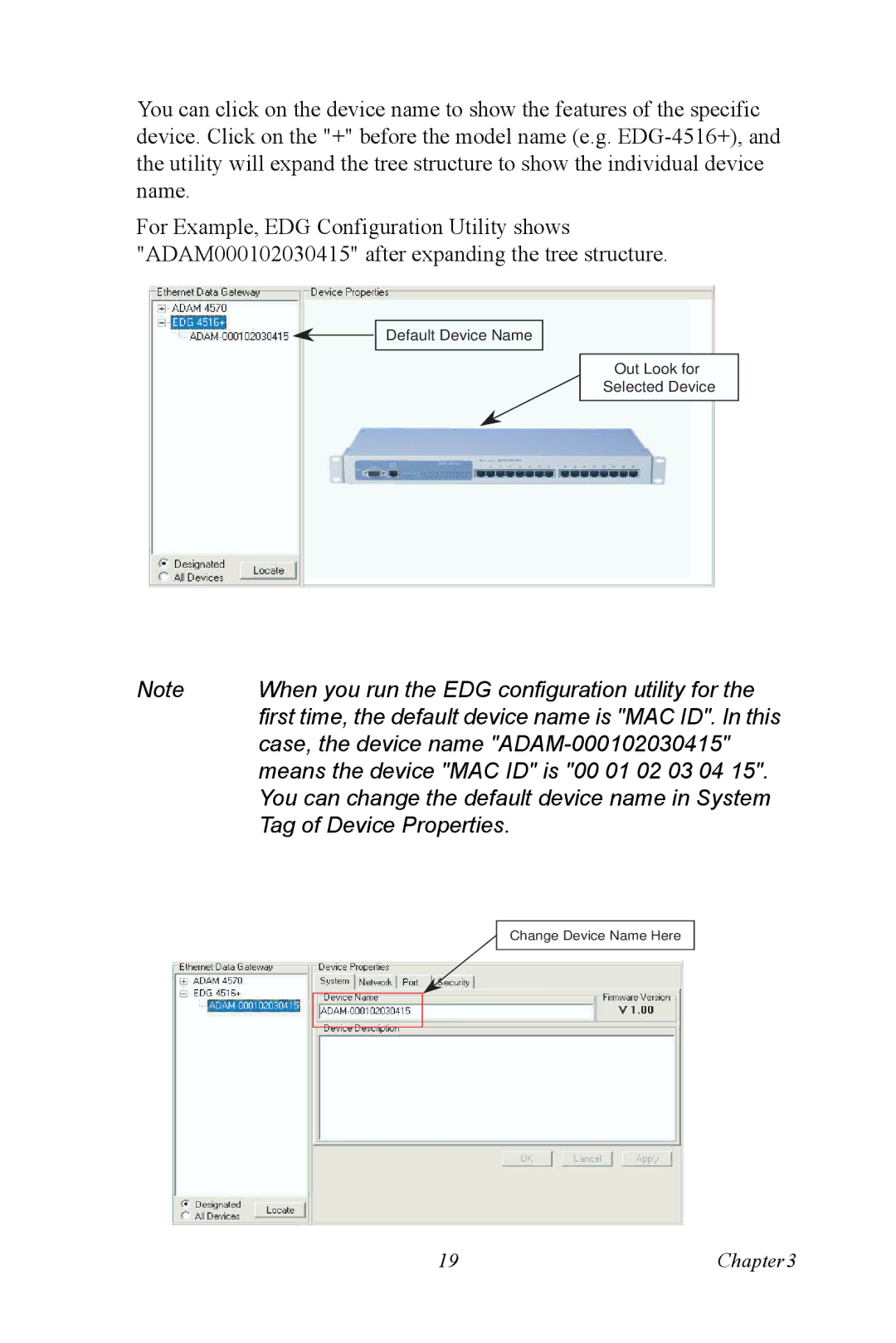 Vicks EDG-4516+, EDG-4508+ user manual When you run the EDG configuration utility for 