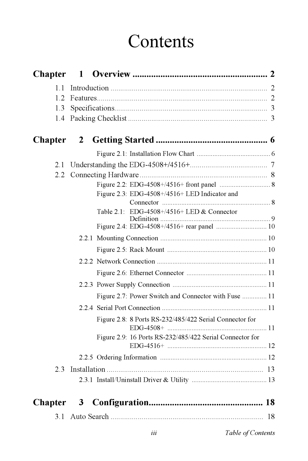 Vicks EDG-4516+, EDG-4508+ user manual Contents 