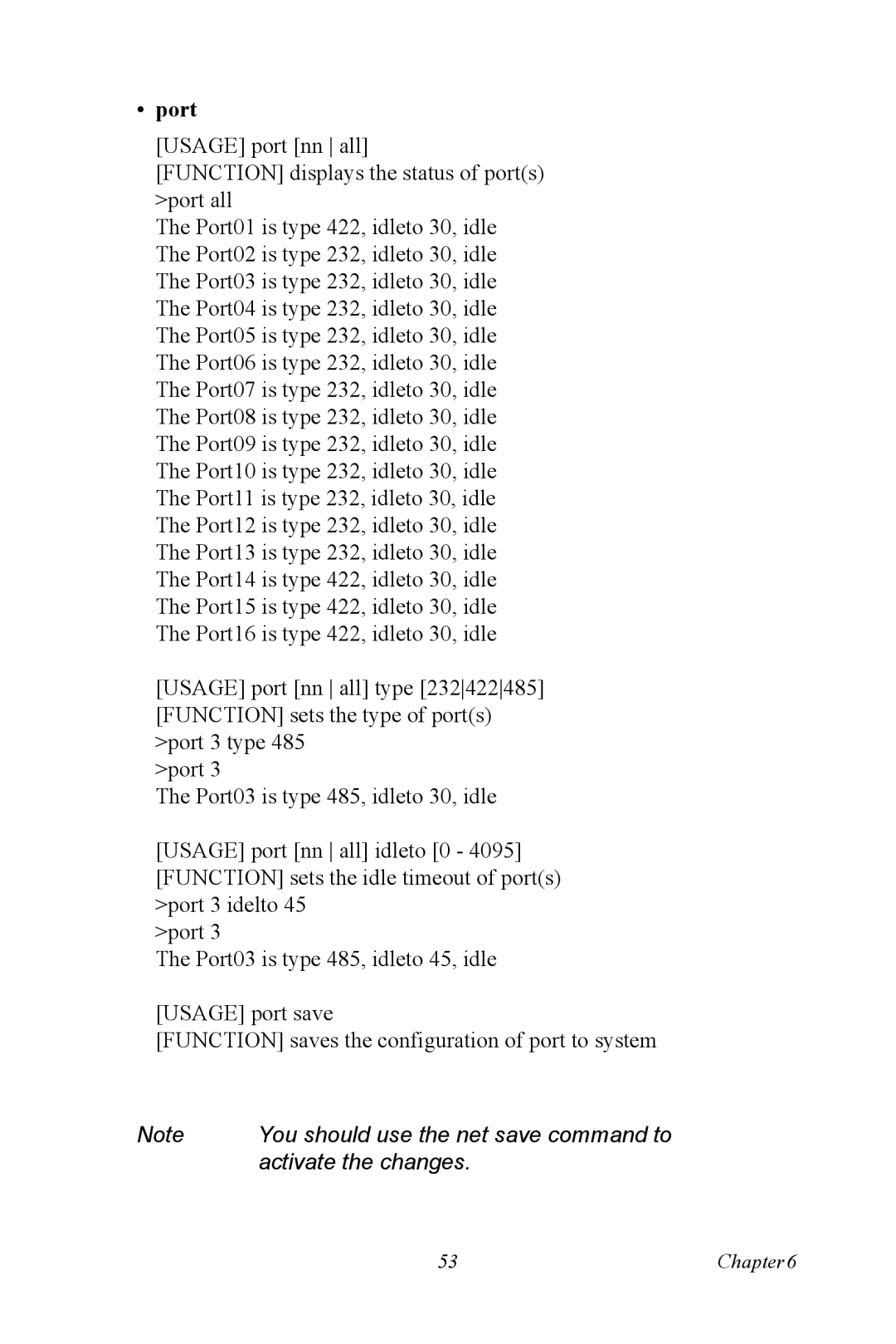 Vicks EDG-4516+, EDG-4508+ user manual Port 