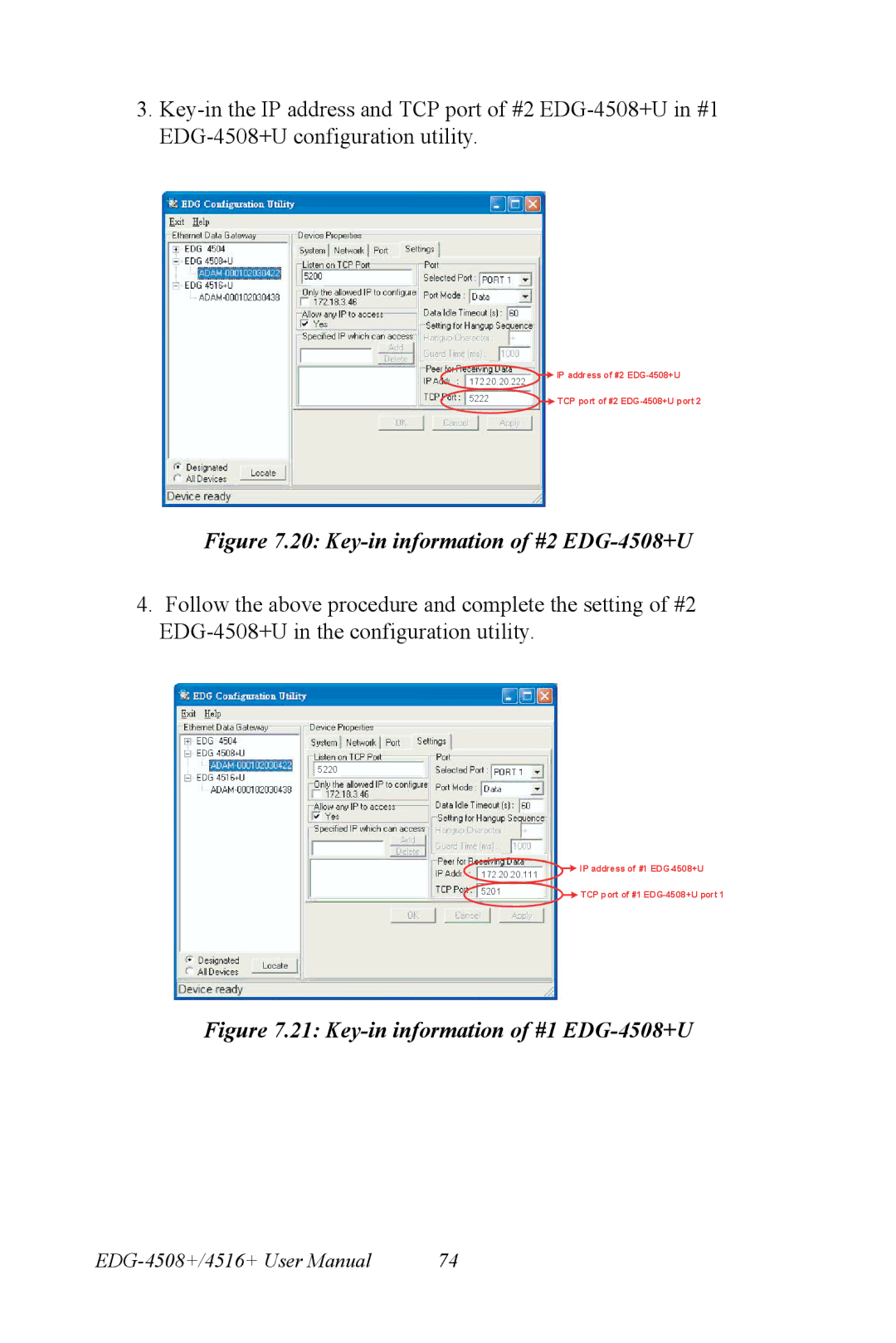 Vicks EDG-4516+ user manual Key-in information of #2 EDG-4508+U 