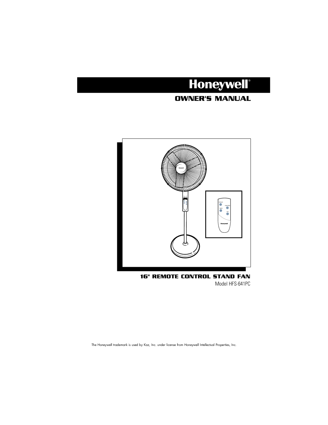 Vicks HFS-641PC owner manual Remote Control Stand FAN 